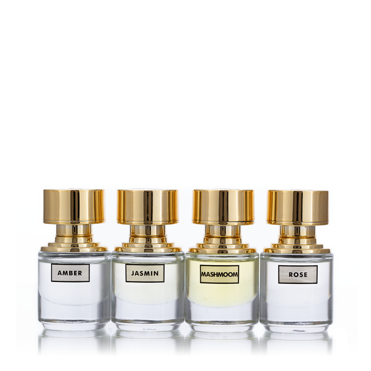 Exotic Blend Collection – Set of 4 Perfume Bottles (10ml) in Elegant Gift Packaging